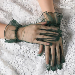 Candy Ruffles Gloves for Party Prom Wedding
