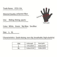 Ice Fishing Sunproof Fingerless Gloves for Sport