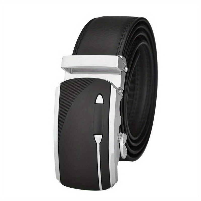 Men's Automatic Buckle Leather Belt High Belts For Men