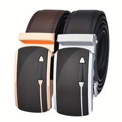 Men's Automatic Buckle Leather Belt High Belts For Men
