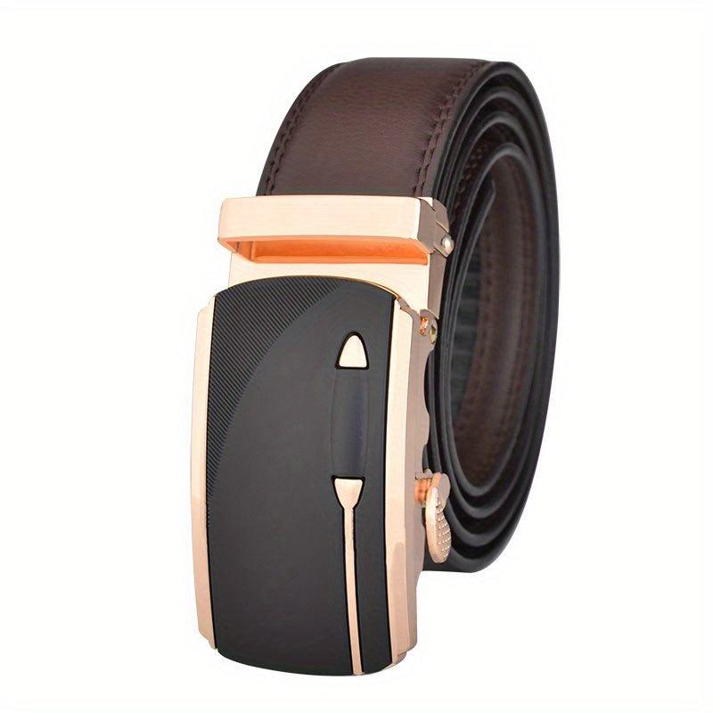 Men's Automatic Buckle Leather Belt High Belts For Men