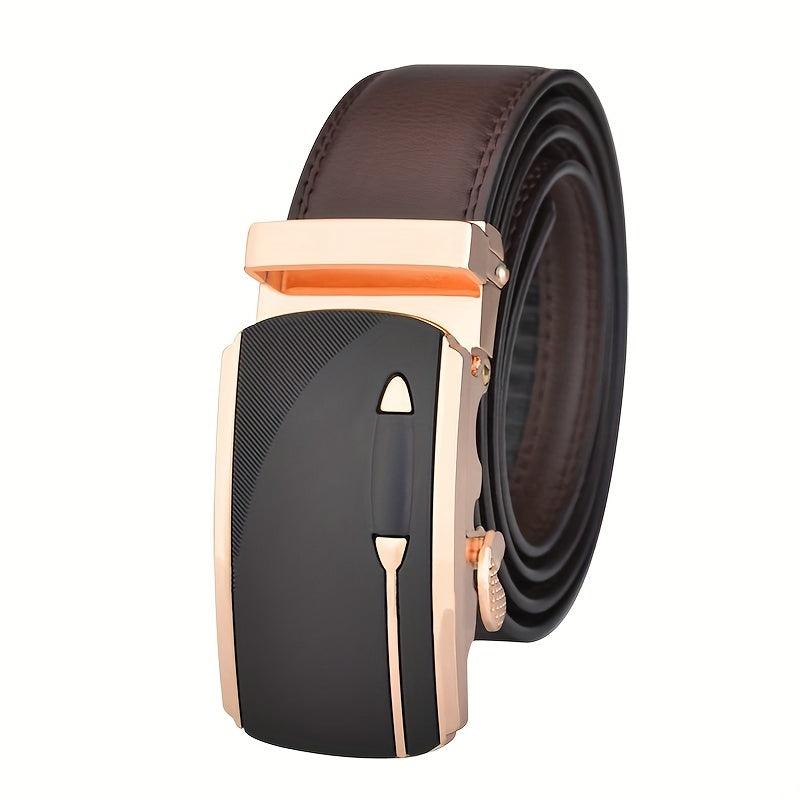 Men's Automatic Buckle Leather Belt High Belts For Men