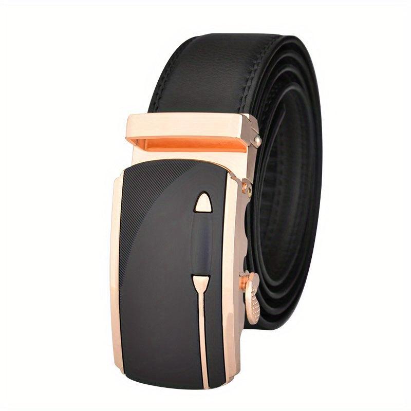 Men's Automatic Buckle Leather Belt High Belts For Men