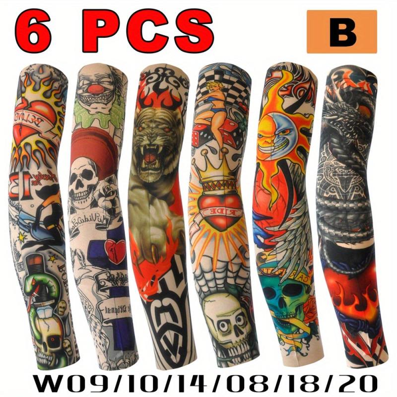 Sunproof Tattoo Arm Sleeves UV Protection For Summer