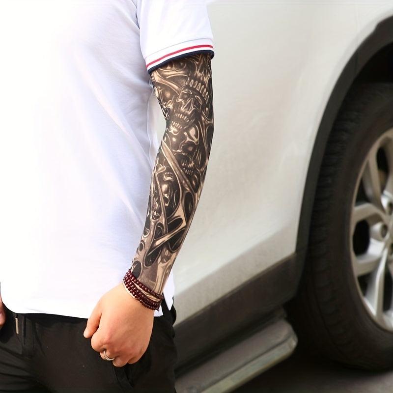 Sunproof Tattoo Arm Sleeves UV Protection For Summer