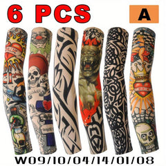 Sunproof Tattoo Arm Sleeves UV Protection For Summer