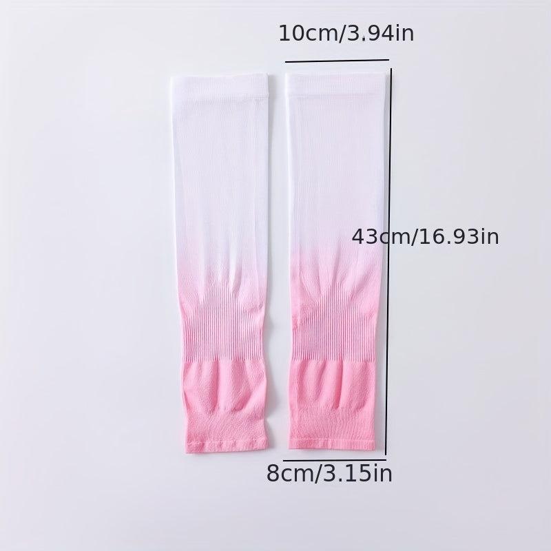 Gradient UV Protection Ice Sleeve for Summer Outdoor Driving Cycling Gloves