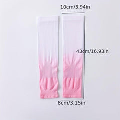 Gradient UV Protection Ice Sleeve for Summer Outdoor Driving Cycling Gloves