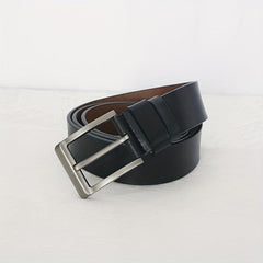 Men's Leather Belt Pin Buckle Casual Jeans Pants Waist Strap High Belt