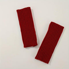 Cold Proof Arm Sleeves Fingerless Gloves For Women