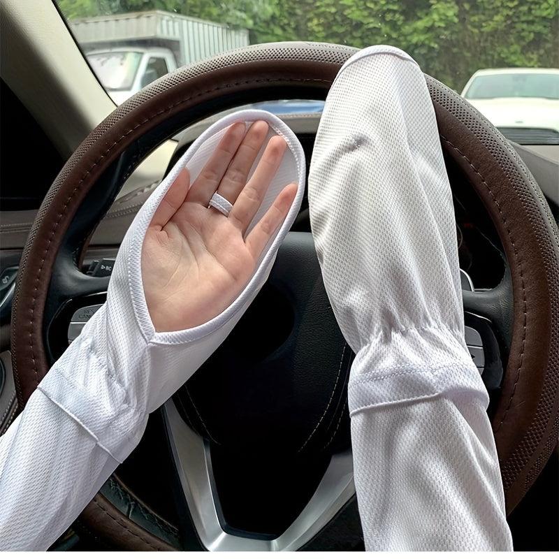 Women's Sunproof Ice Sleeves Driving Gloves Outdoor UV Protection Long Sleeves