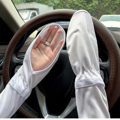 Women's Sunproof Ice Sleeves Driving Gloves Outdoor UV Protection Long Sleeves