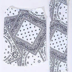 3pcs Paisley Print Sunproof Mask & Ice Sleeves Set Cycling Gear