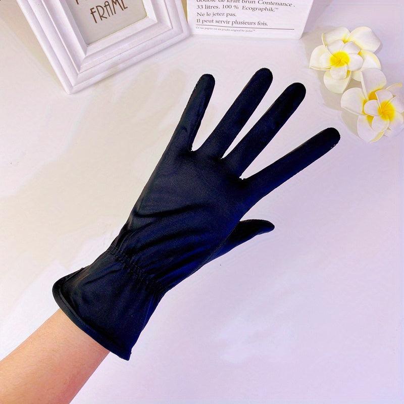 Ice Viscose Sunscreen Gloves Female UV Protection Touch Screen Anti Gloves
