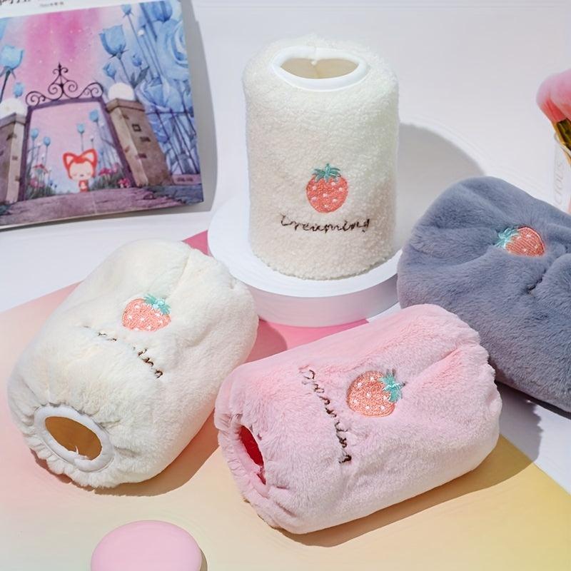 Embroidered Plush Sleeves Baby Student Warm Winter Elasticity
