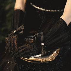 Retro Hepburn Style Lace Gloves Bow Breathable Gloves