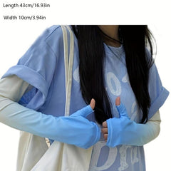 Gradient Sunproof Arm Sleeves for Summer Outdoor Activities