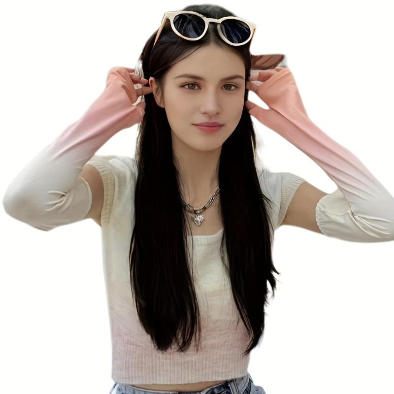 Gradient Sunproof Arm Sleeves for Summer Outdoor Activities