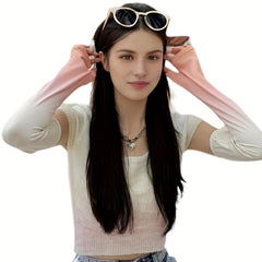 Gradient Sunproof Arm Sleeves for Summer Outdoor Activities