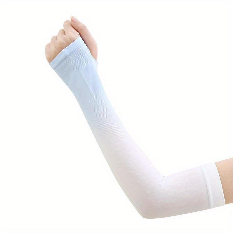 Gradient Ice Sleeve UV Protection Fingerless Gloves