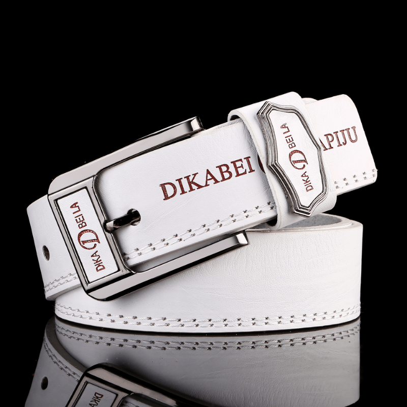 Men's PU Leather Buckle Belt for Party Holiday Business