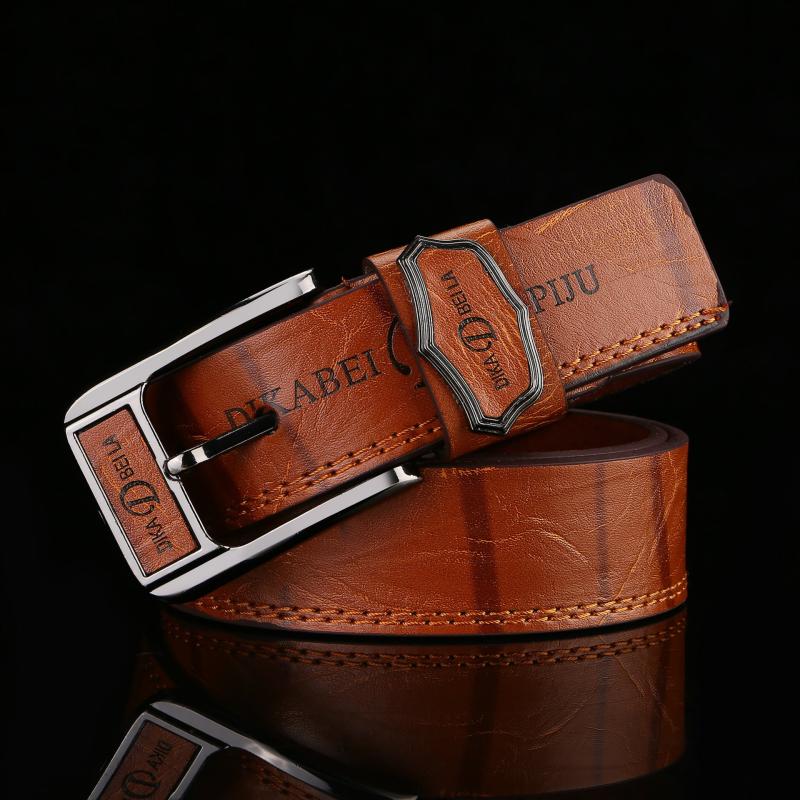 Men's PU Leather Buckle Belt for Party Holiday Business