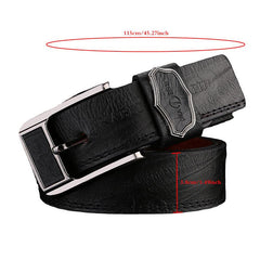 Men's PU Leather Buckle Belt for Party Holiday Business