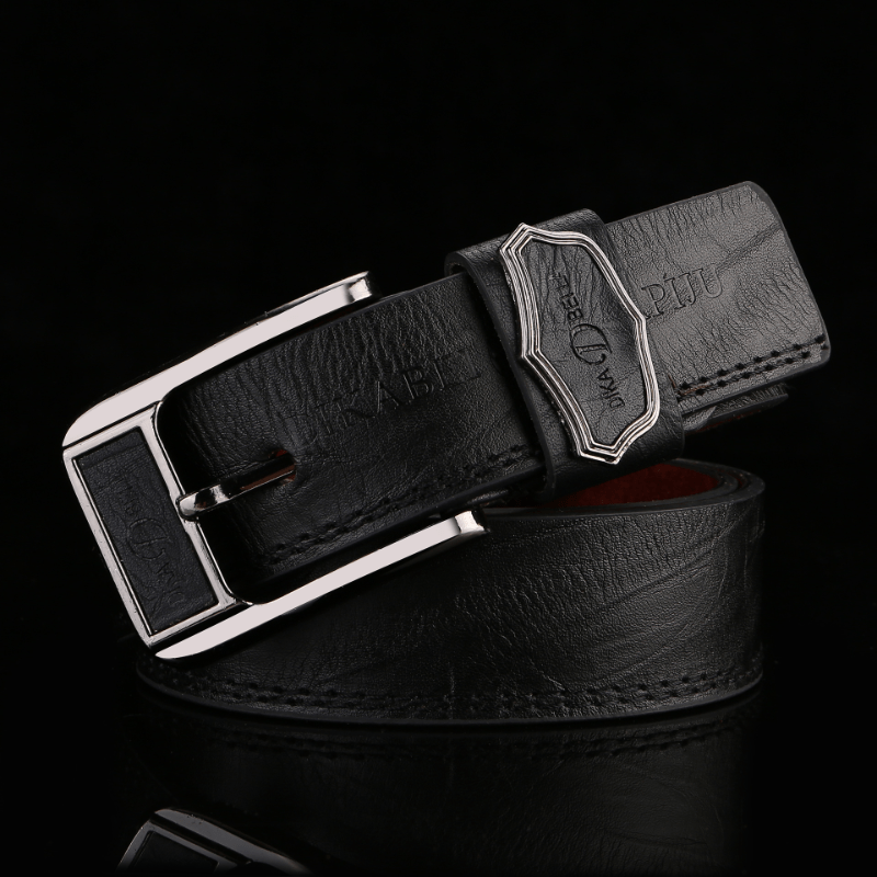 Men's PU Leather Buckle Belt for Party Holiday Business
