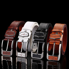 Men's PU Leather Buckle Belt for Party Holiday Business
