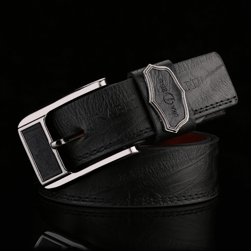 Men's PU Leather Buckle Belt for Party Holiday Business