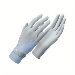 Ice Silk Gloves Breathable Sunscreen Driving Non-slip Touch Screen Gloves