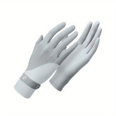 Ice Silk Gloves Breathable Sunscreen Driving Non-slip Touch Screen Gloves