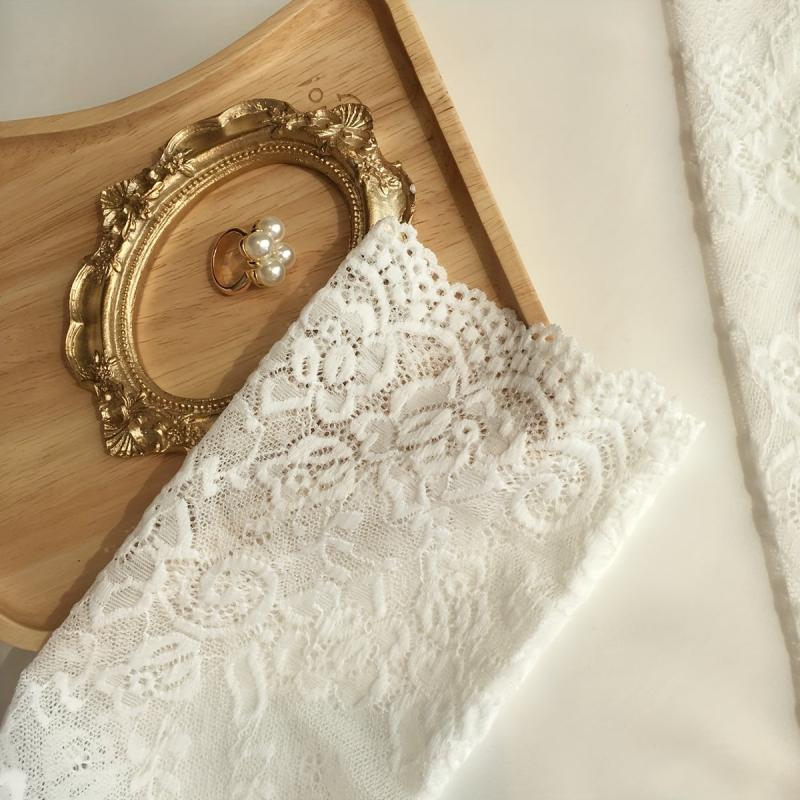 Lace Sleeves Floral Fingerless Gloves UV Protection