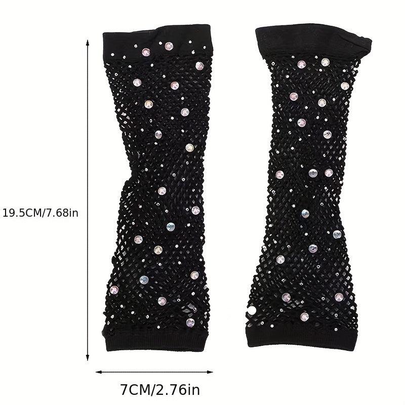 Fishnet Sleeves Elastic Mesh Sleeve Party Punk Decorative Sleeve