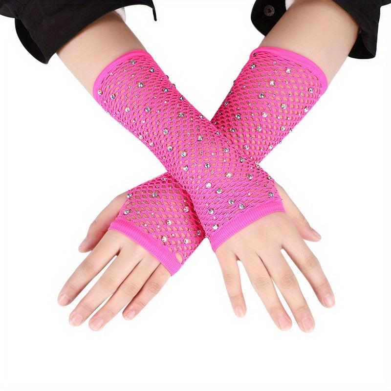 Fishnet Sleeves Elastic Mesh Sleeve Party Punk Decorative Sleeve
