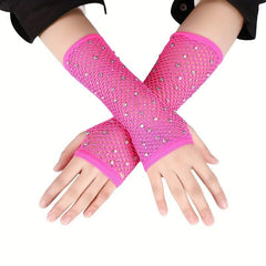 Fishnet Sleeves Elastic Mesh Sleeve Party Punk Decorative Sleeve