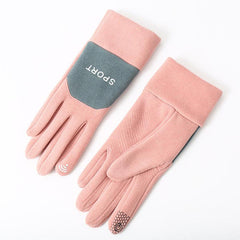 Women's Warm Fleece Touch Screen Gloves Cold Proof