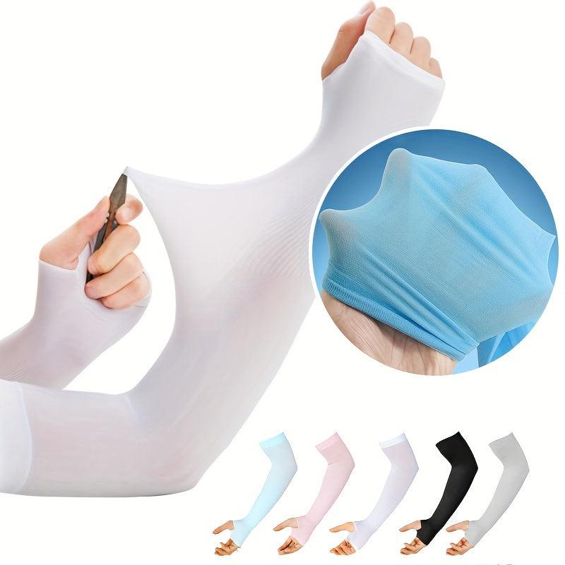Elastic Ice Sleeves Unisex Sunproof Golf Gloves UV Protection Cycling Gloves
