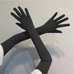 Sunscreen Women's Full Finger Touch Screen Gloves Thin Ice Silk