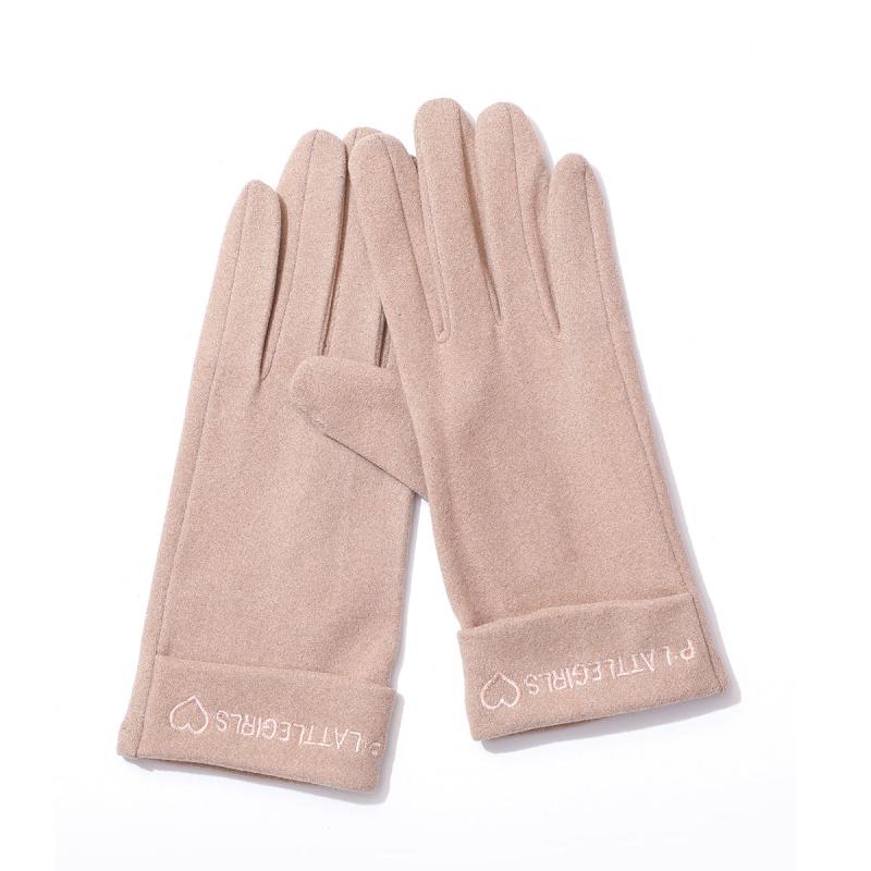 Women Winter Thin Gloves Grommet Biker Touchscreen Gloves