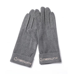 Women Winter Thin Gloves Grommet Biker Touchscreen Gloves