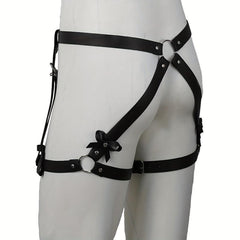 PU Leather Garter Men's Belt for Party Costume