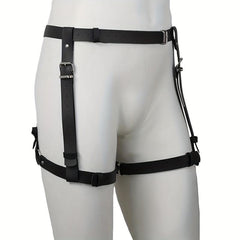 PU Leather Garter Men's Belt for Party Costume