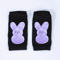 Easter Rabbit Print Fingerless Gloves Y2K Gothic Party Decorative Gloves