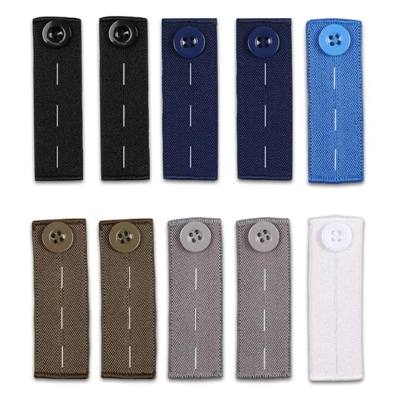 5pcs Elastic Waist Extender Button Adjustable Waistband Expanders