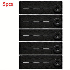 5pcs Elastic Waist Extender Button Adjustable Waistband Expanders