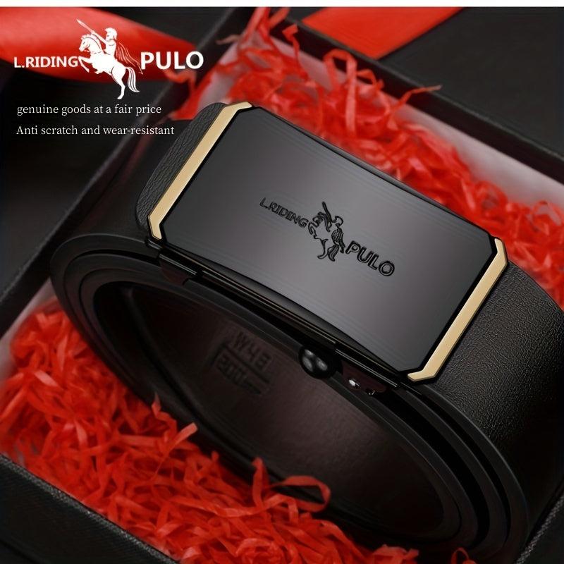 Men's Auto Buckle Business Belt for Dad