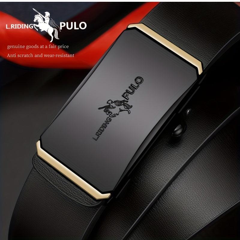 Men's Auto Buckle Business Belt for Dad