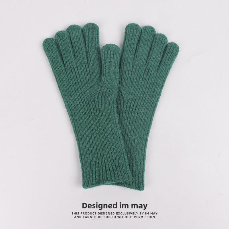 Warm Knitted Gloves Split Finger Touch Screen Gloves