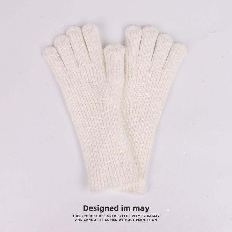 Warm Knitted Gloves Split Finger Touch Screen Gloves